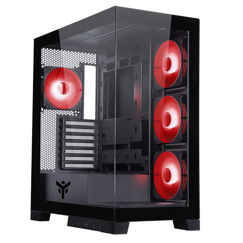 Boitier Moyen Tour ATX iTek Showbui 45 RGB avec panneaux vitrés (Noir)