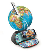 CLEMENTONI - Exploraglobe - Voyage en temps réel - 3 modes de jeu et 28 activités - Stylo Bluetooth