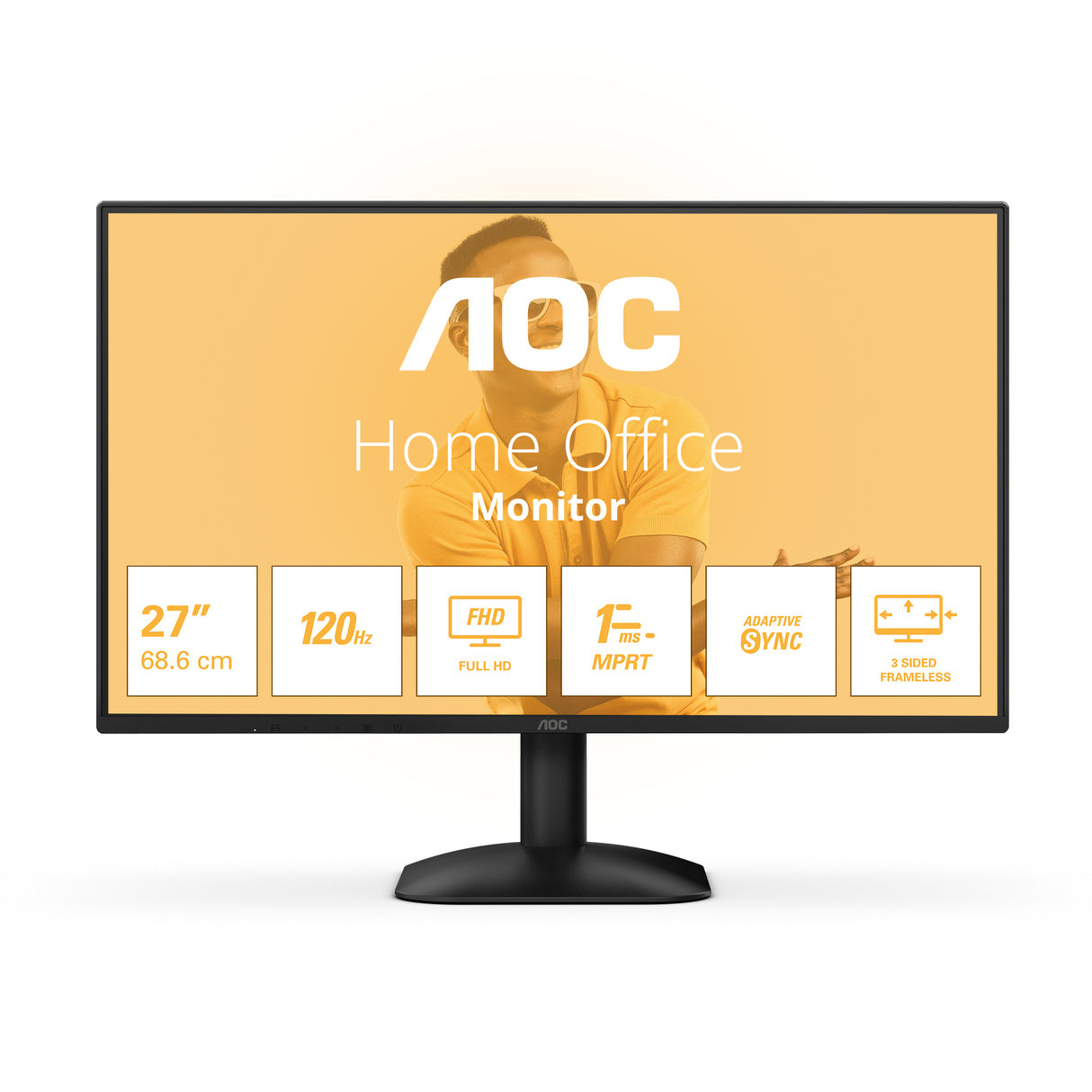 Ecran PC - AOC - 27'' - FHD - 120Hz - Dalle IPS - 1ms - 27B31H