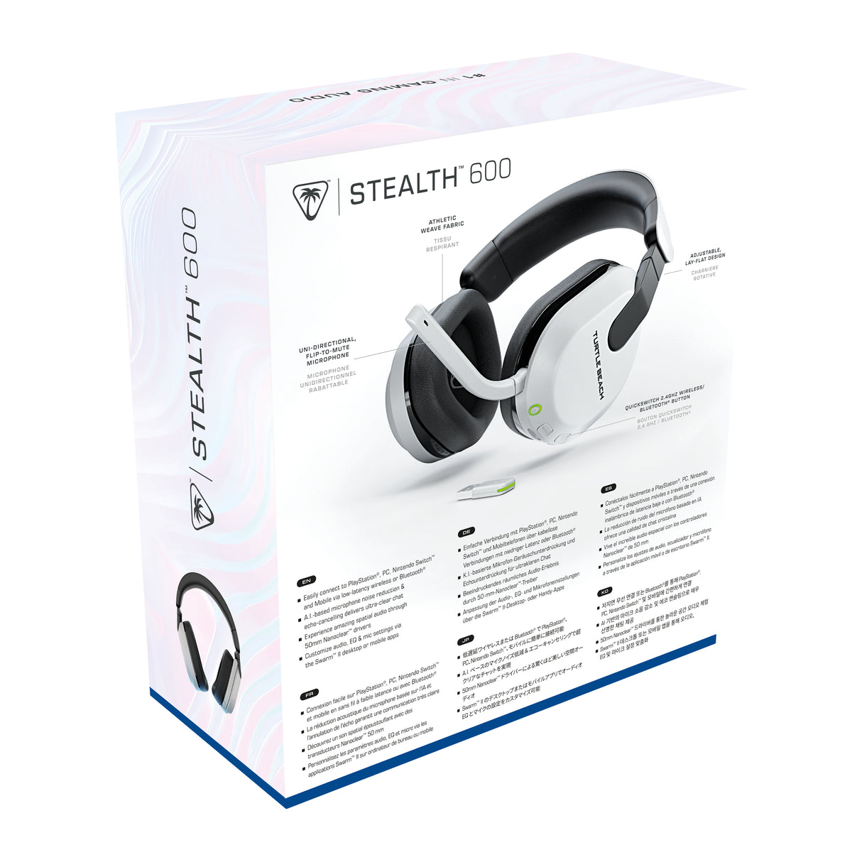 Casque de gaming multi-plateforme sans fil - TURTLE BEACH - Stealth™ 600 PS (Gen 3) - Blanc