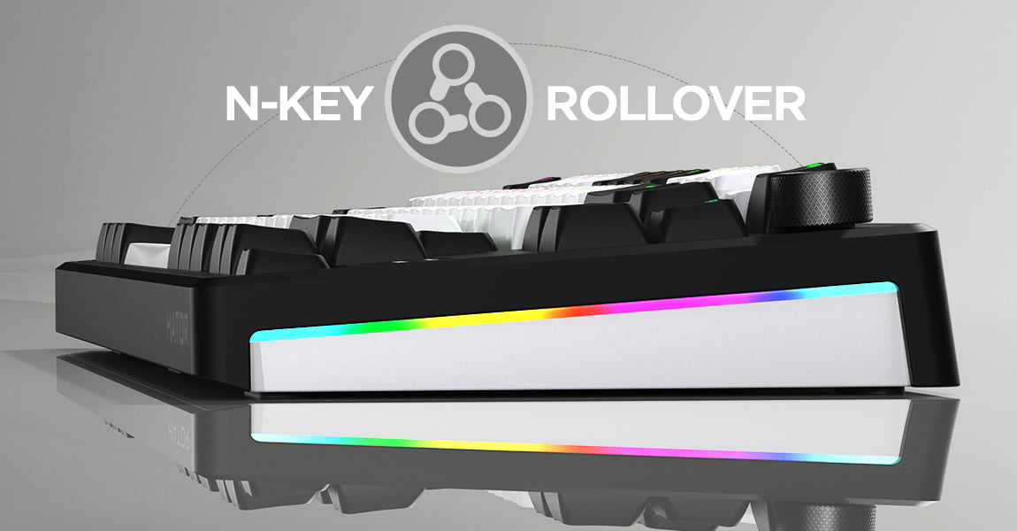 Clavier Gamer sans fil magnétique (Hator Aurum Linear) Hator Skyfall 80 Mag Ultima 8K TKL RGB (Noir)