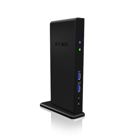 Station d'accueil USB-C 3.0 Icy Box IB-DK2241AC avec alimentation (Noir)