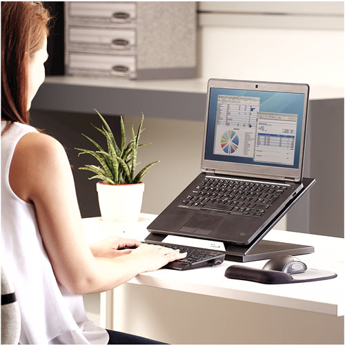 Support/Réhausseur Fellowes Designer Suites pour ordinateur portable 17" (11,3kg max)
