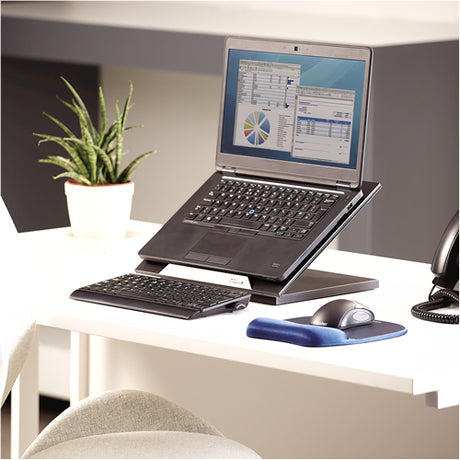 Support/Réhausseur Fellowes Designer Suites pour ordinateur portable 17" (11,3kg max)