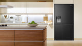 Réfrigérateur Américain - HISENSE - RS818N4TFC - 632 L - Classe C - 91 x 73 x 179 cm - Inox noir