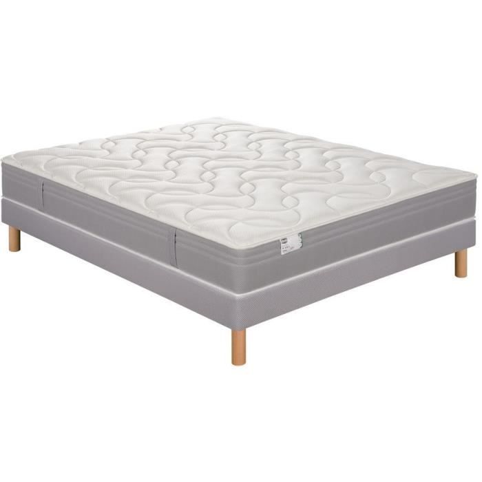 Ensemble matelas sommier 140 x 190 SIMMONS Hauteur 26 cm - Ressorts ensachés Fullspring - Fabriqué en France   R-SW3