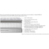 Ensemble matelas sommier 160 x 200 SIMMONS Hauteur 26 cm - Ressorts ensachés Fullspring - Fabriqué en France -  R-SW3