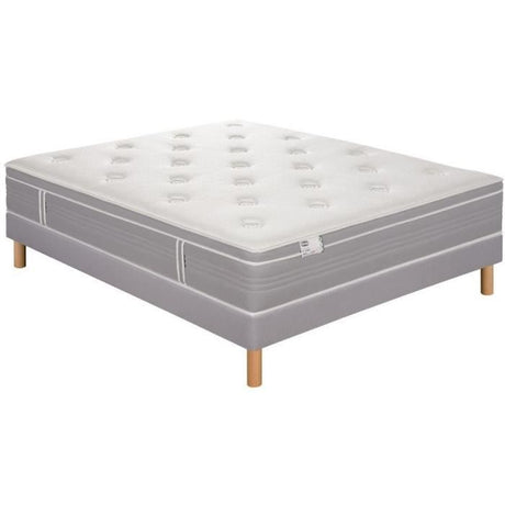 Ensemble matelas sommier 140 x 190 SIMMONS Hauteur 30 cm - Ressorts ensachés Fullspring - Fabriqué en France -  R-SW6