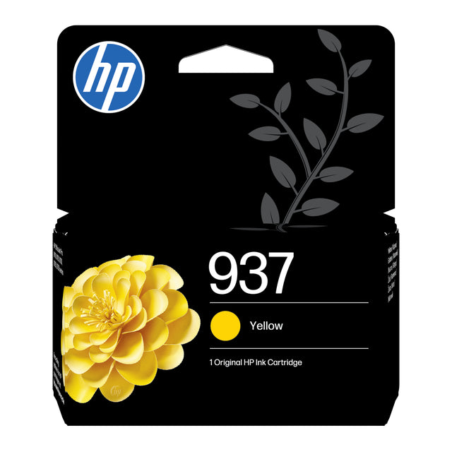 HP 937 Cartouche d'encre jaune authentique (4S6W4NE) pour HP OfficeJet Pro 9110/9120/9130/9720/9730