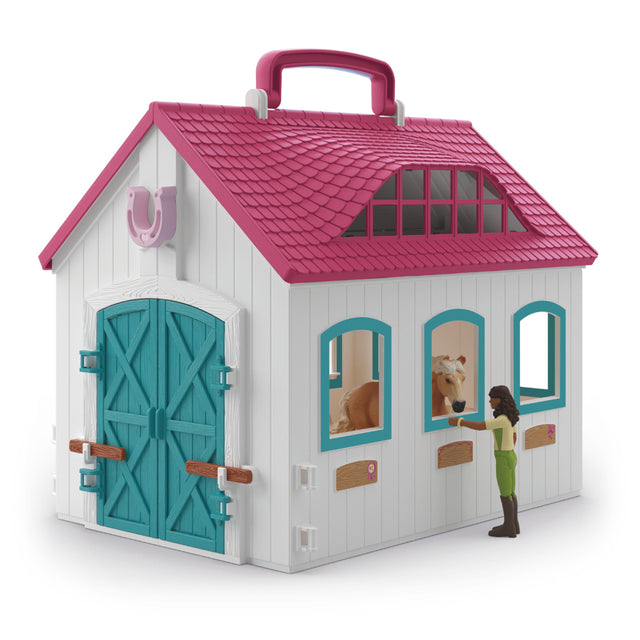 Coffret Écurie Transportable SCHLEICH 42703 Horse Club, Des 4 ans