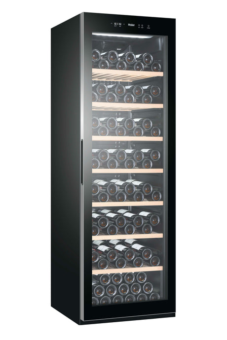 Cave a vin de vieillissement - HAIER HWS188GAE - Pose libre - 188 bouteilles - Mono zone - H185 x L59,5 cm - Noir