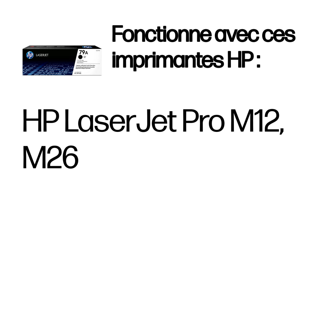 Cartouche d'encre Hp TONER LASER 79A NOIR