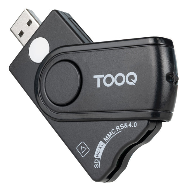 Lecteur de Cartes à puce TooQ TQR-3012B USB 2.0 (Noir)