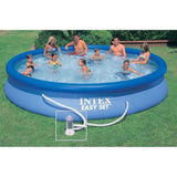 Kit Piscine hors sol autoportante INTEX - Easy Set - 457 x 84 cm - Ronde (Livrée avec une pompe et cartouche) - 28158NP