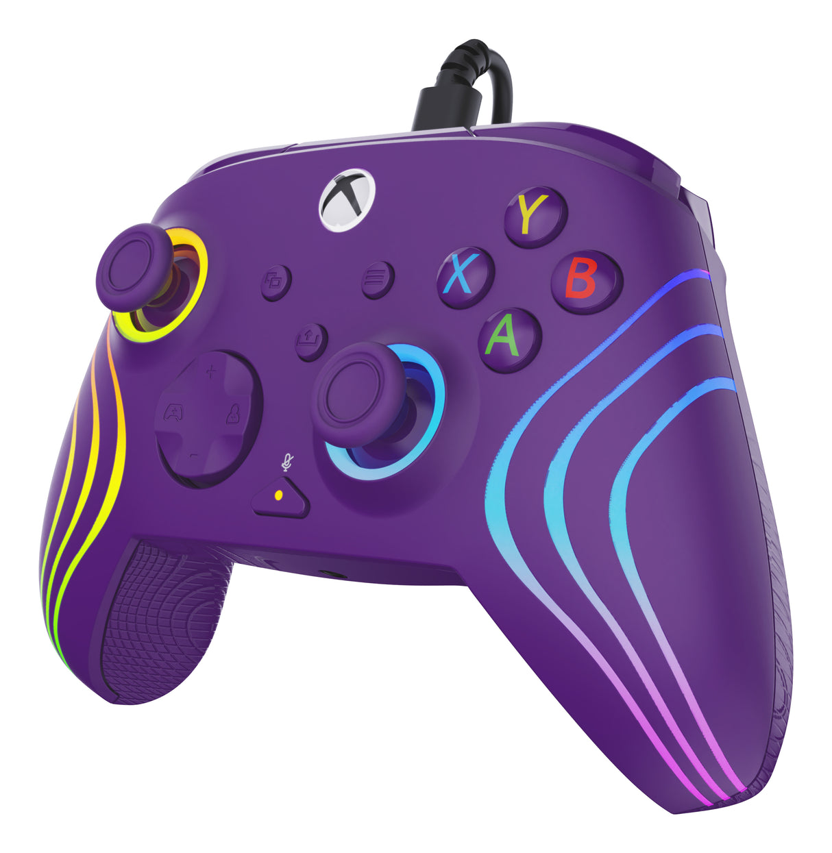 Manette de jeu - Xbox Series X|S, Xbox One et PC - Afterglow Wave - RGB - Filaire - Violet - TURTLE BEACH