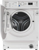 Lave-linge séchant encastrable INDESIT - BIWDIL861485EU - 8 / 6 kg - Induction - L60cm - 1400 trs/min - Blanc
