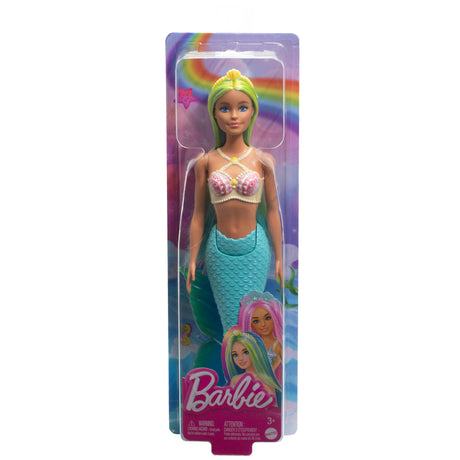 Barbie-Poupées Sirenes avec cheveux et nageoire colorés et serre-tete HRR03