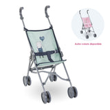 Poussette canne - COROLLE - Sauge - Légere - Pliable - Pour poupons 36/52 cm