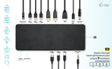 Station d'accueil portable USB-C 3.2 I-Tec Docking Station Gen 2 Pro (Noir)