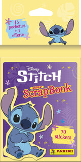 Blister de 13 pochettes + 1 offerte - PANINI - STITCH 2 - MON SUPER SCRAPBOOK - 70 stickers