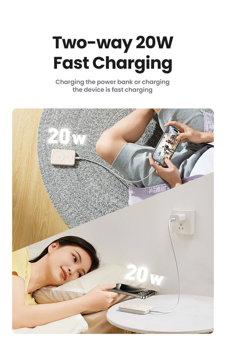 Batterie externe - UGREEN - 10,000 mAh - MagSafe - 20W - Creme
