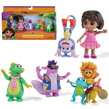 Dora - Coffret amis fantastiques - 5 Figurines - des 3 ans - Dora l'exploratrice