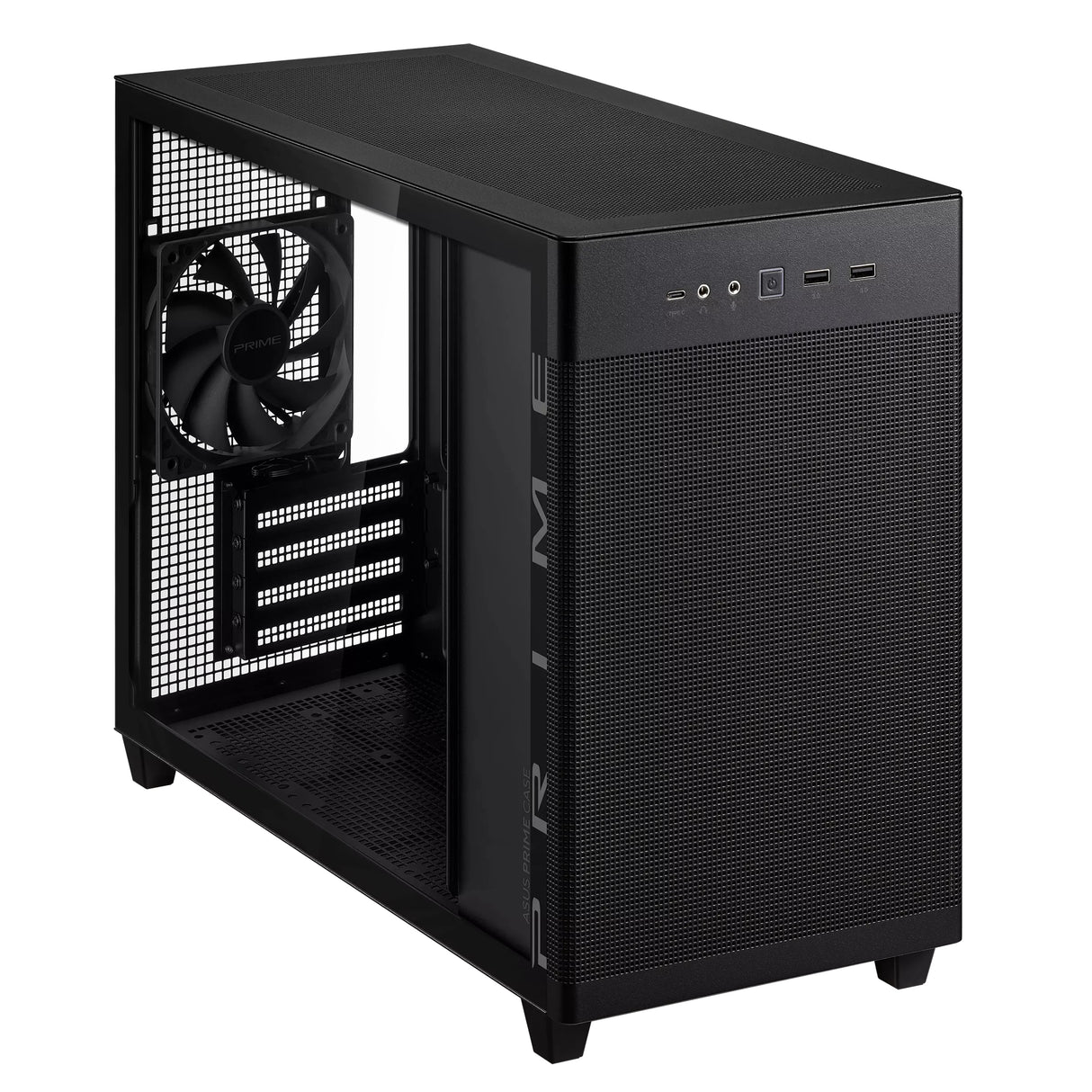 Boitier Mini Tour Micro ATX Asus Prime AP201 avec panneau vitré (Noir)
