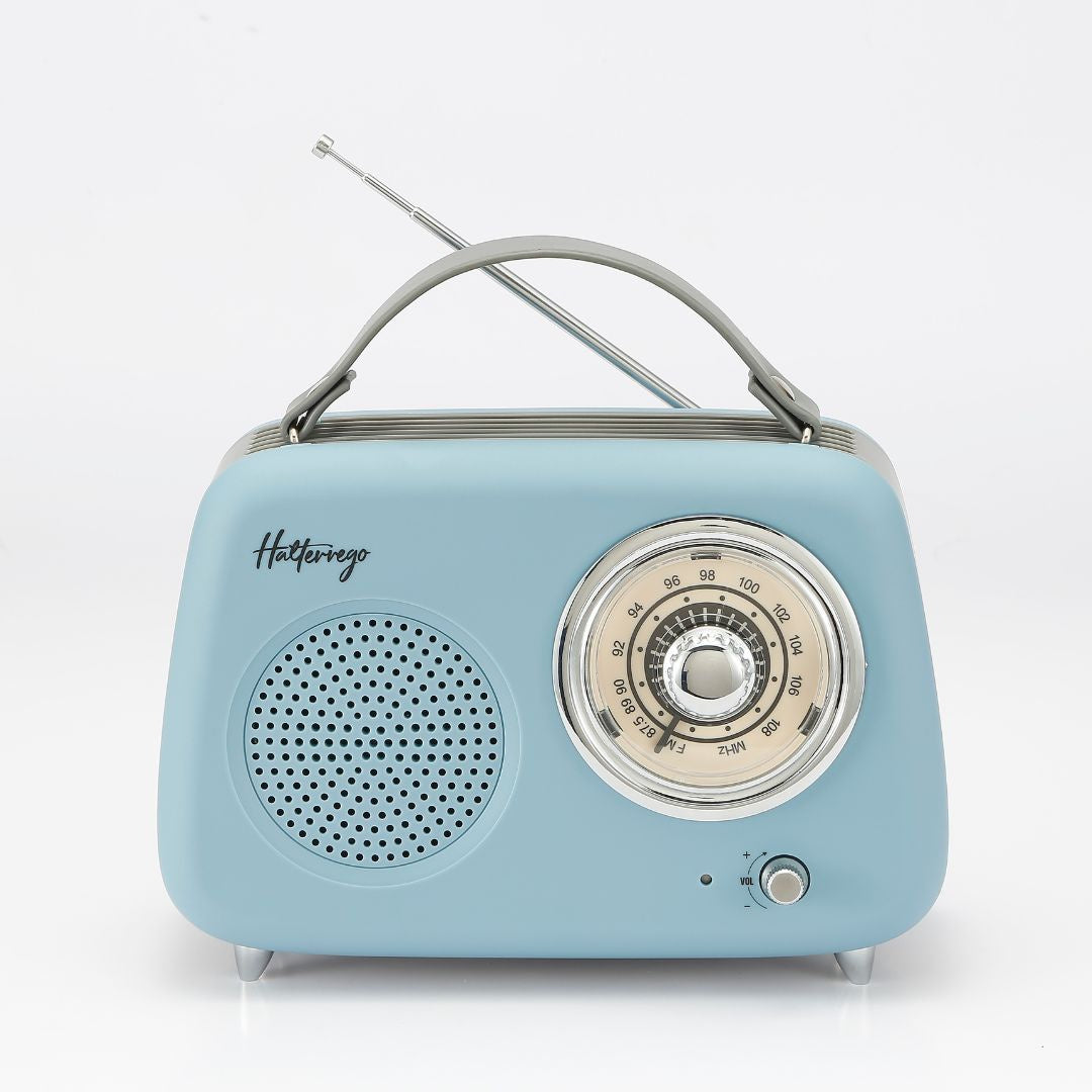Enceinte/Radio rétro HALTERREGO , RMS 5W, Bluetooth, Radio FM, lecteur USB, Aux
