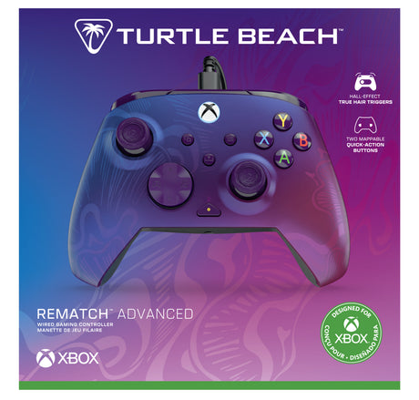 Manette de jeu - Xbox - Rematch Advanced - Filaire - Purple Fade - Compatible PC - Turtle Beach