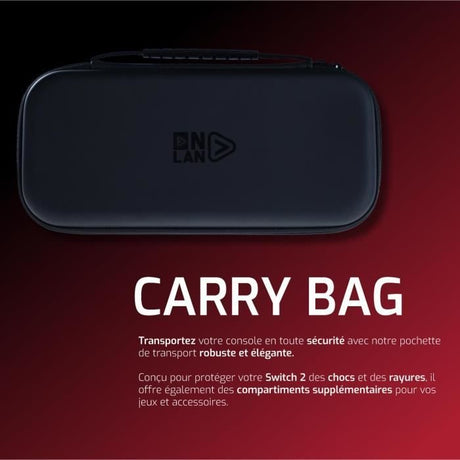 Sacoche de protection et transport - ONLAN - Nintendo Switch 2 - Noir