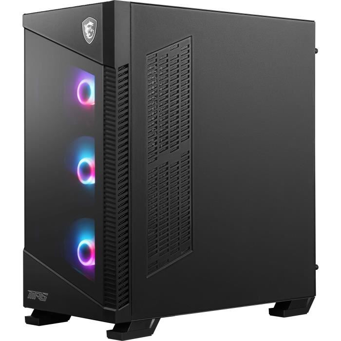 Boitier Moyen Tour E-ATX MSI MPG Velox 100R RGB avec panneaux vitrés (Noir)