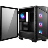 Boitier Moyen Tour E-ATX MSI MPG Velox 100R RGB avec panneaux vitrés (Noir)