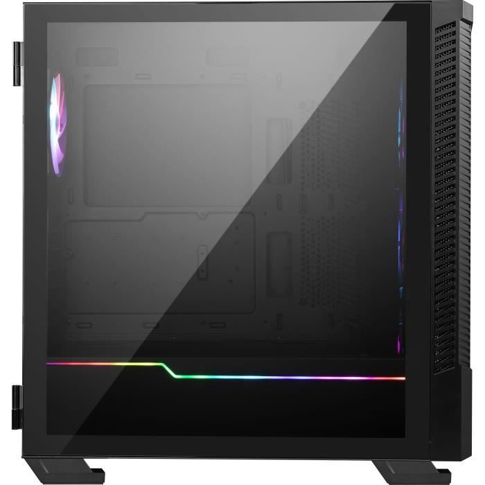 Boitier Moyen Tour E-ATX MSI MPG Velox 100R RGB avec panneaux vitrés (Noir)