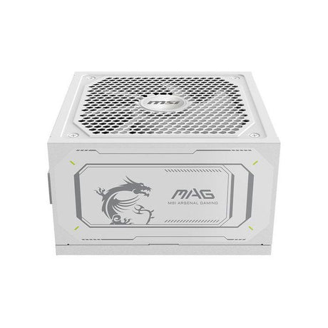 Bloc d'alimentation PC - MSI - MAG A1000GL - PCIe CEM 5.1 - 1000 W - Ventilateurs 135 mm - Blanc