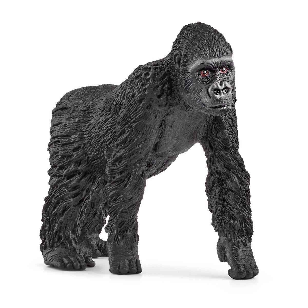 Figurine famille de Gorilles des Plaines, avec 1 maman gorille et ses 2 bébés, pour enfants des 3 ans - Schleich 42601 Wild life