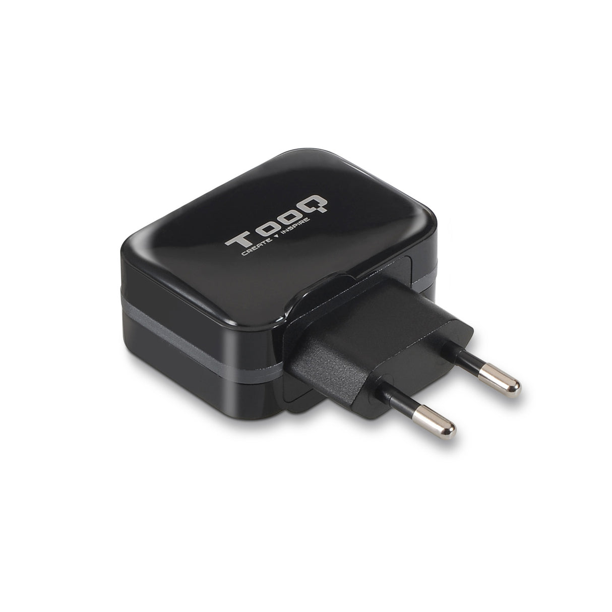 Chargeur secteur TooQ 2 port USB-A 17W (Noir)