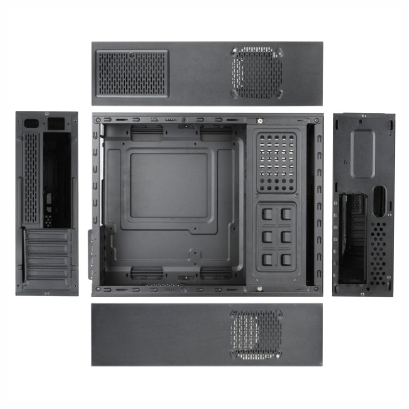 Boitier Mini Tour Micro ATX TooQ TQC-3005U3 + Alimentation 500W (Noir)