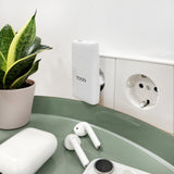 Chargeur de voyage Tooq GaN 1x USB-C + 1x USB-A  65W ( blanc)