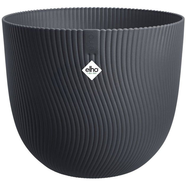 Pot de fleur rond - ELHO - Sereh Rond 60 - 110 L - Ř 59 x H 51 cm - Noir - Intérieur/extérieur