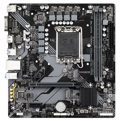 Carte mere - GIGABYTE - B760M H DDR4 - Format Micro-ATX - Chipset Intel B760 - DDR4