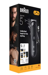 Tondeuse cheveux et barbe - Série 5-  BRAUN - AIO5540 - 120 min - 14 réglages - Noir