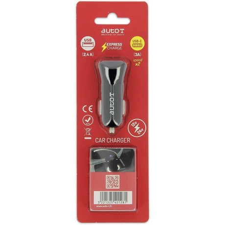 Prise - AUTO T - 540128 - 12/24 V - USB - USB-C