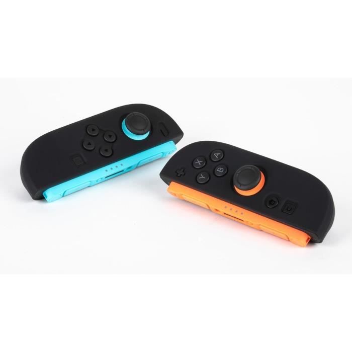 Coque de protection pour manettes Joy-Con - KONIX - Nintendo Switch 2 - Silicone - Antichoc - Anti-rayures - Anti-poussiere - Noir