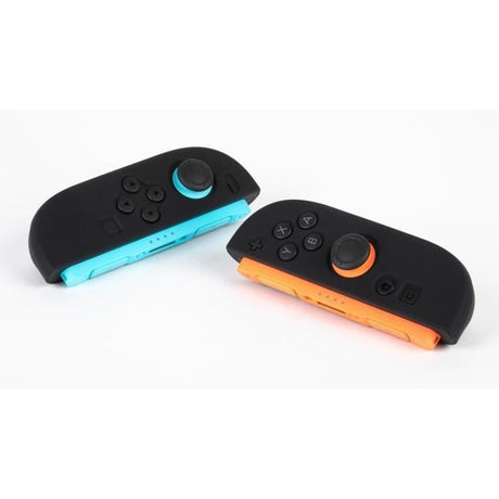 Coque de protection pour manettes Joy-Con - KONIX - Nintendo Switch 2 - Silicone - Antichoc - Anti-rayures - Anti-poussiere - Noir