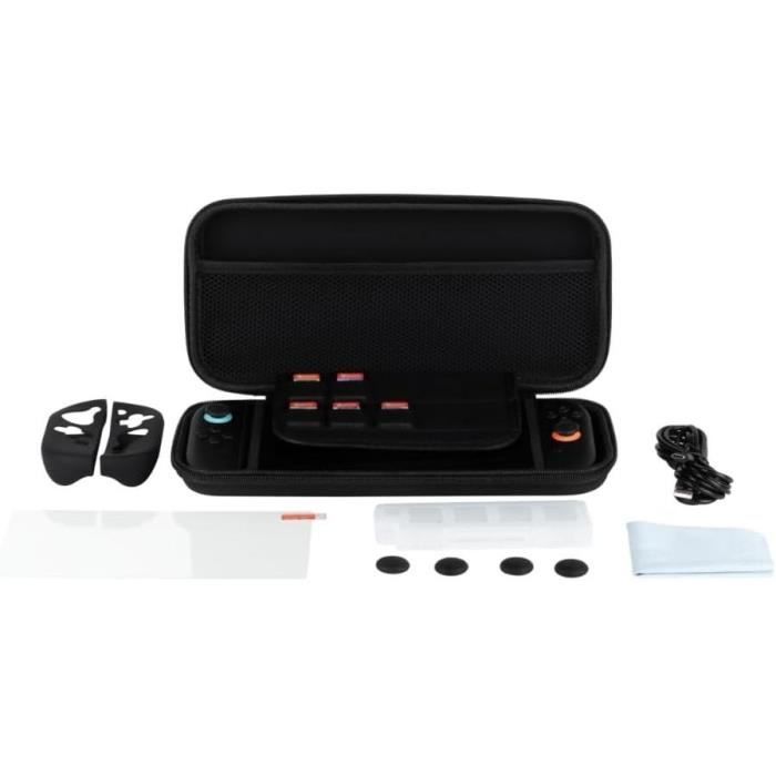 Pack d'accessoires gaming - KONIX - Nintendo Switch 2 - Housse - 4 appuie-pouces - Verre trempé - Boîtier 9 jeux - Écouteurs