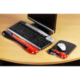 Kensington, Tapis de souris avec repose-poignet, Duo gel, Noir et rouge