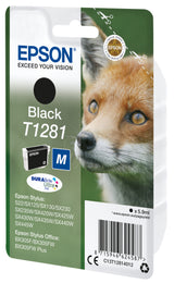 EPSON Cartouche d'encre T1281 Noir - Renard (C13T12814012)