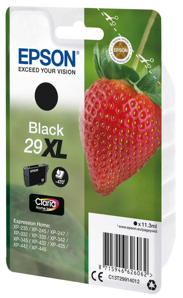 EPSON Cartouche d'encre T2991 XL Noir - Fraise (C13T29914012)