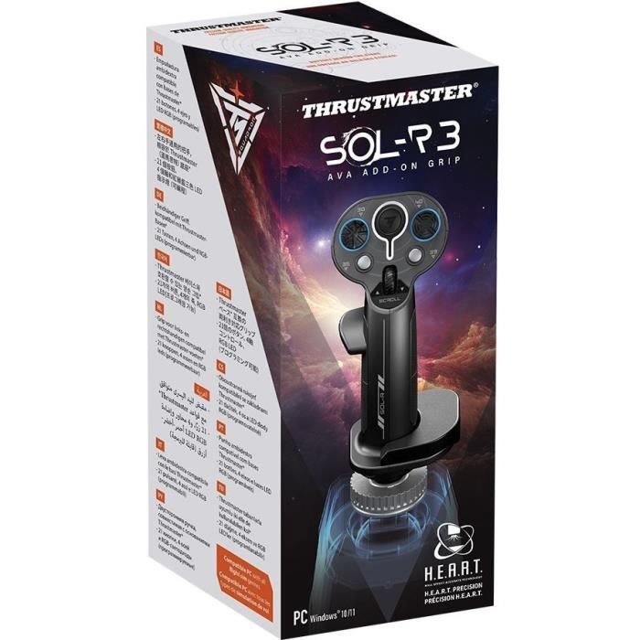 Poignée additionnelle - THRUSTMASTER - Sol-R 3 AVA Add-On Grip - Technologie HEART - 21 boutons - 6 axes