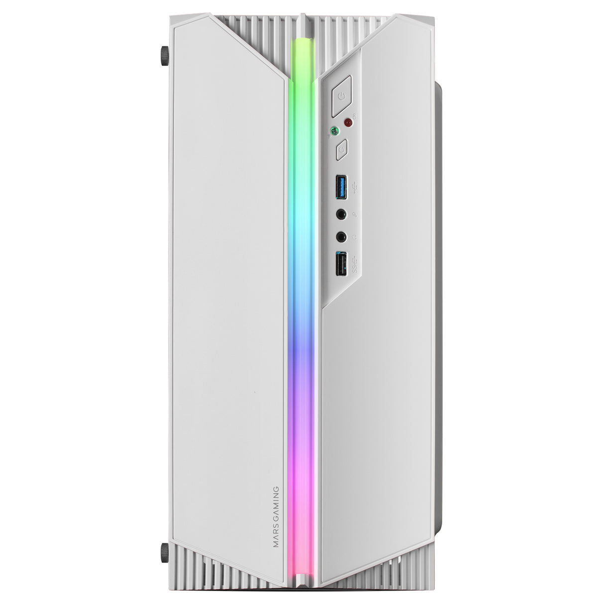 Boitier Mini Tour Micro ATX Mars Gaming MC-S1 RGB avec panneau vitré (Blanc)